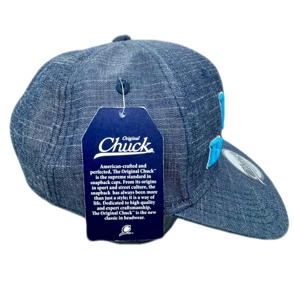 Original CHUCK Flat Billed Casual Hat Cap Adjustable SnapbackㅣNo to BulliesㅣNWT - Picture 2 of 8